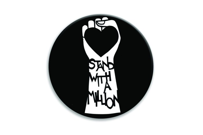 Stand With a Million button by Anna Brones